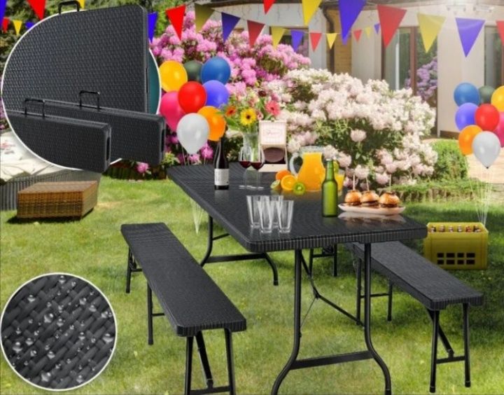 Zestaw piknikowy kesser Stół+ 2 ławki