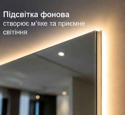 Готове в наявності Нове в упаковці Велике імпортне дзеркало преміум-класу 2700×1700 мм з LED-підсвіткою 4000К