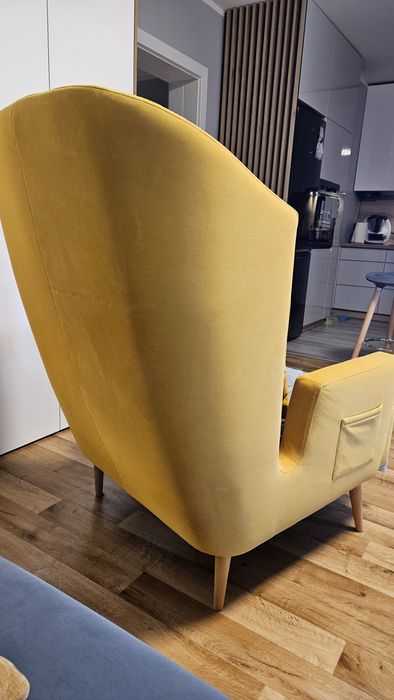 Fotel uszak żółty