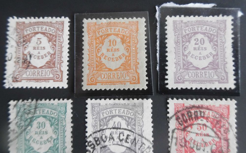 Selos Portugal 1904- 2ª parte , valor em reis novos e usados completo