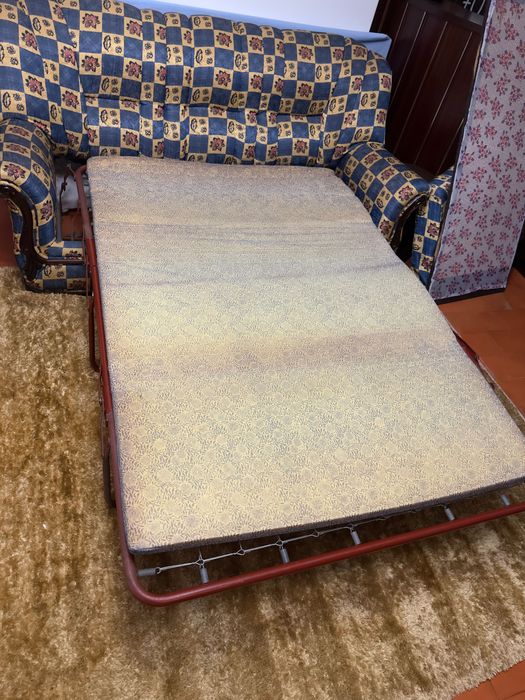 Sofá cama, 2 poltronas