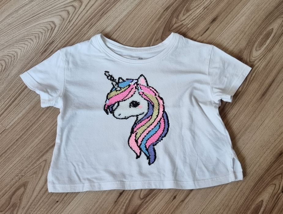 T-shirt unicorn  roz.104 H&M