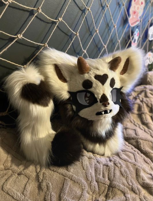 Furry Fursuit Head Tail Fursona Kemono Fury Maska