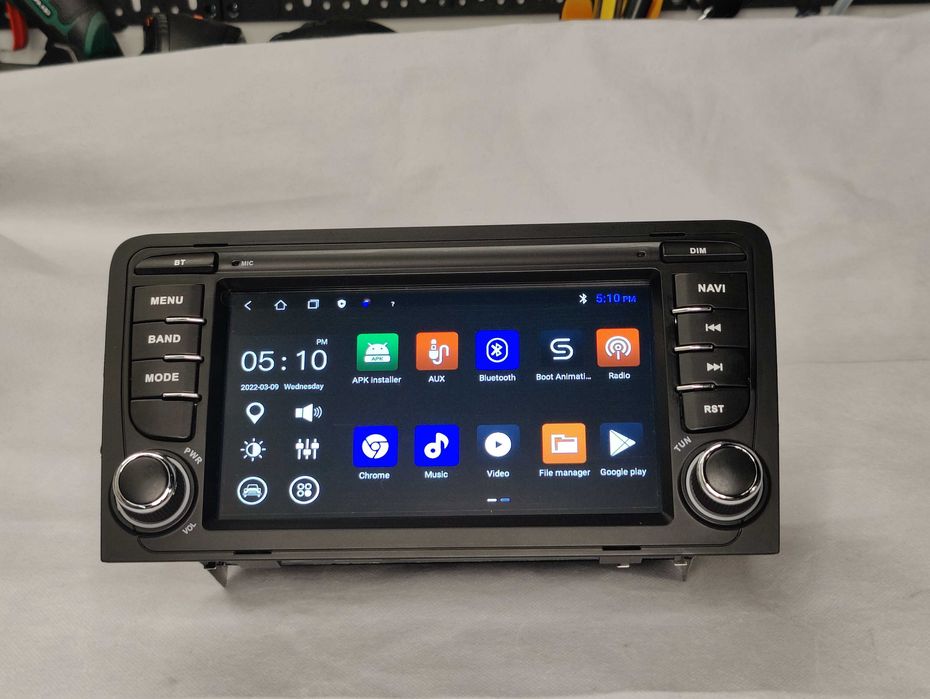 Radio 2 DIN Android Audi A3 – Android 13 2GB RAM - Novo Garantia