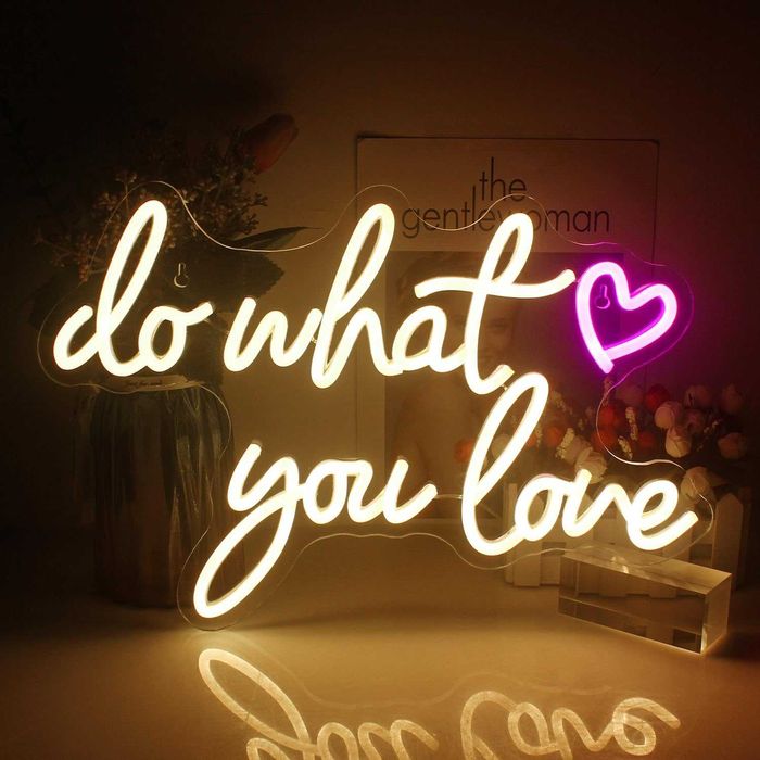 Letreiro Luminoso Néon LED em Acrílico " Do What You Love "