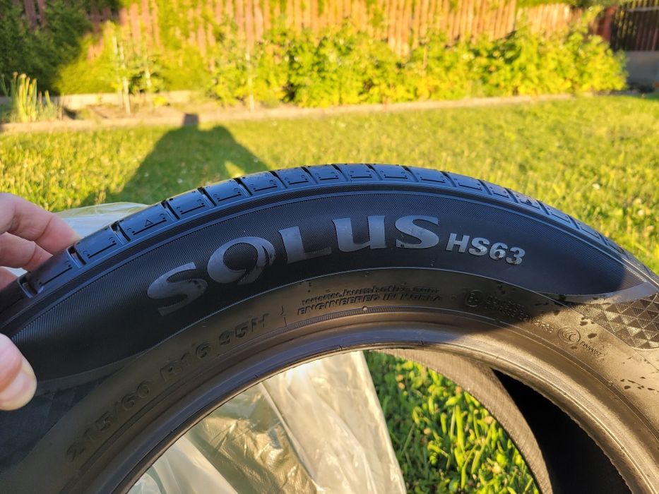 Nowe OPONY LETNIE KUMHO SOLUS 215/60/16 -demontaż z nowego auta w ASO
