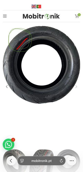 Pneu trotinete cst 90/65r6.5
