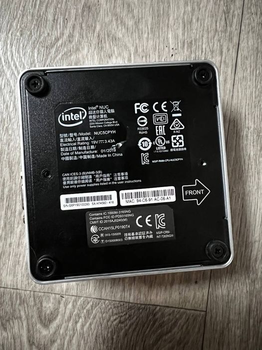Міні ПК Intel NUC ddr3 4gb/ssd120