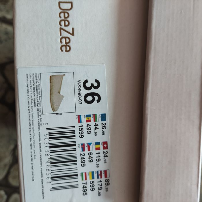 Espadryle roz 36