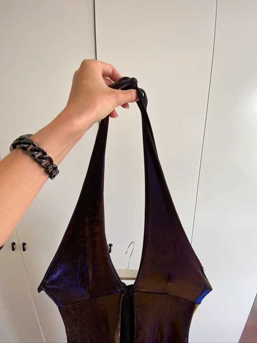 Sylwester kombinezon połyskujący na złoto -fioletowo rozm M