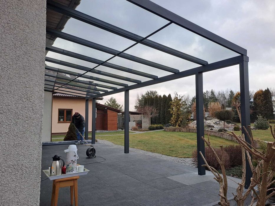 NEXHED Zadaszenie tarasu zadaszenie szklane dach tarasowy szklany dach