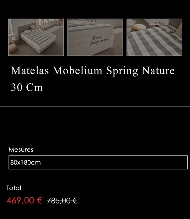 Матрас Mobelium Spring Nature 30 см — 80×180 см