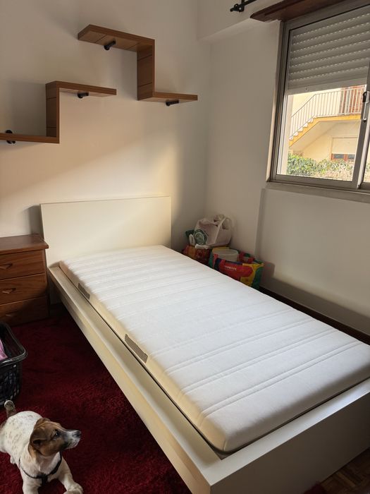 cama solteiro 110x200 com colchão