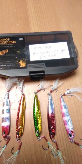 Material de pesca, as informações e preços estão nas fotos .