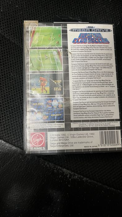 European club soccer mega drive