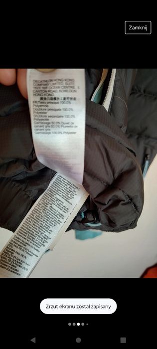 Kurtka narciarska wed'ze 500 XS