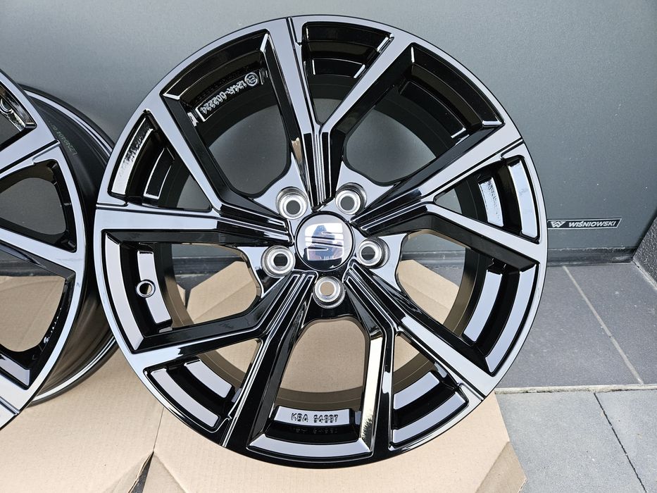 Seat Ateca 17 " Nowe 5x112 Leon Czarne Felgi Alufelgi Homologacja TÜV