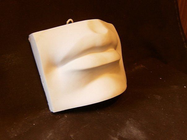 Гипсовая голова для рисунка,лепки!