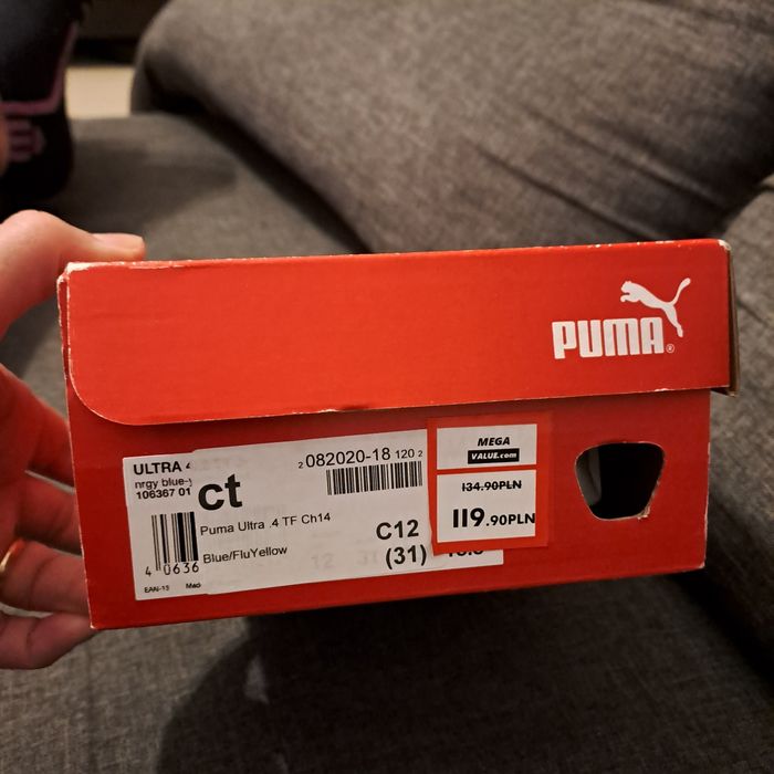 Buty Puma do piłki nożnej rozm. 31