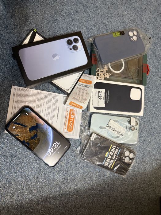 IPhone 13 pro max 256 Гб Neverlock official Цитрус Sierra Blue