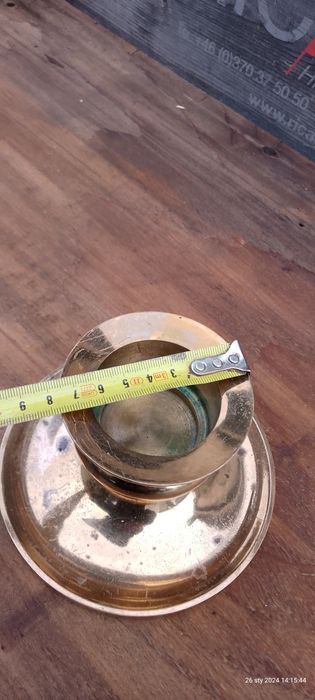 Świecznik mosiężny 1975r