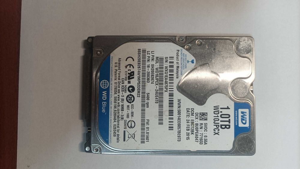 Disco HDD 2.5 1TB Western Digital