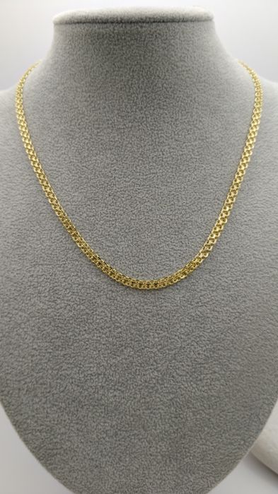 Złoty Łańcuszek Bismarck 45cm Pr.585 Nowy Zapraszamy