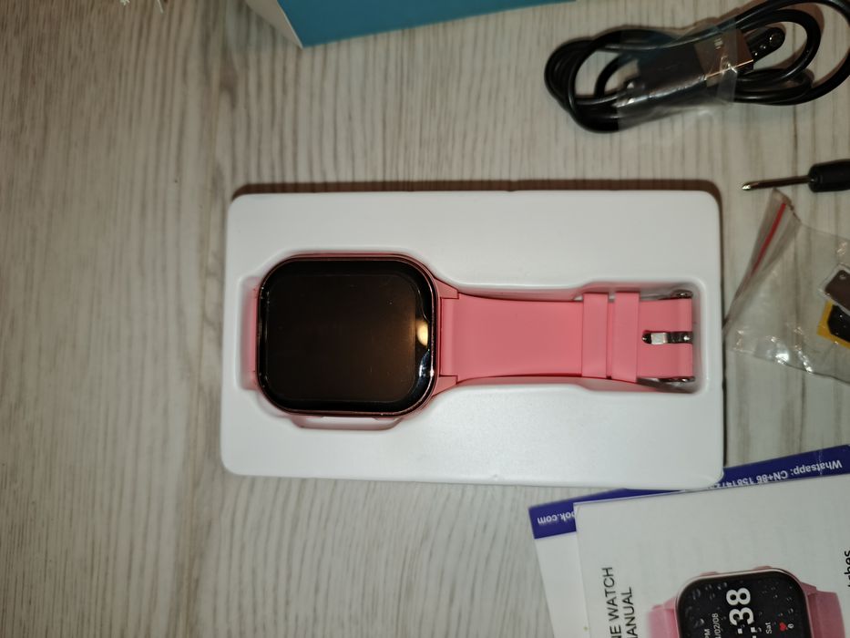 Smart watch dziecięcy różowy Karta Sim