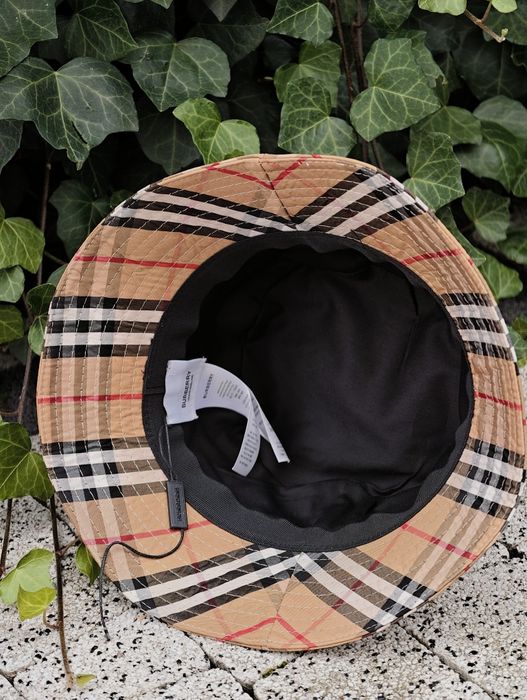 Burberry bucket hat panamka kapelusz czapka