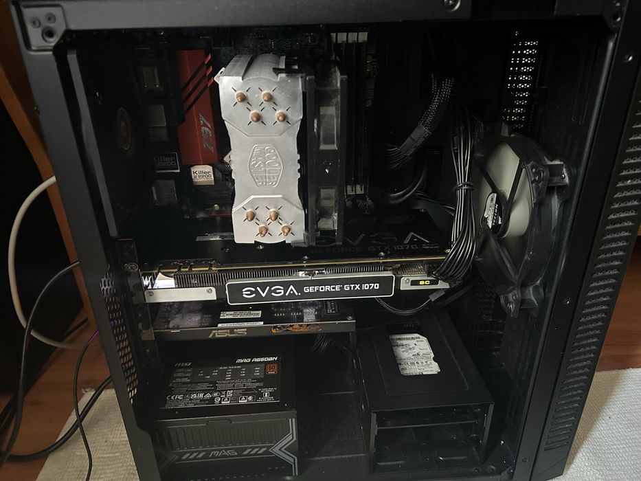 Torre gaming com EVGA GTX 1070 8gb and Intel i5-4670