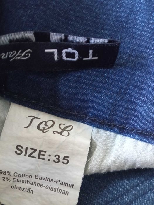 TQL spodnie damskie jeans elastyczne r 35 pas 98-104cm