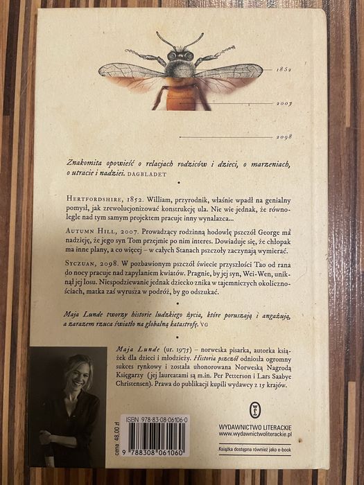 Maja Lunde Historia pszczół