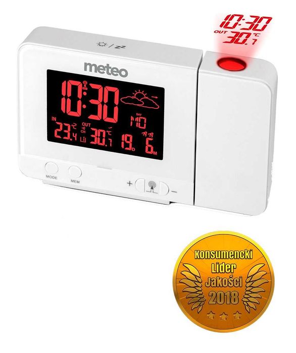 Stacja pogodowa SP66 Meteo - projektor, czujka, zasilacz - OUTLET