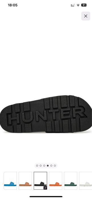 Резинові щльопанці Hunter