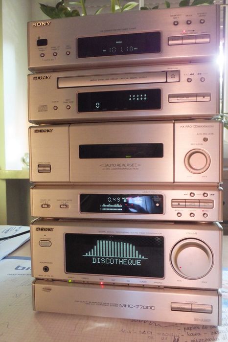 Sony MHC-7700 kultowa japońska wieża+kolumny!
