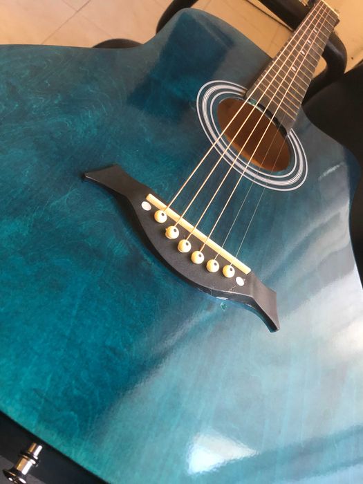 Violão Novo - 38 Polegadas, Mais Capa, Correia, Paleta, capotraste