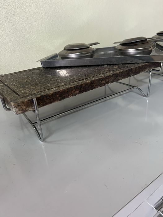 Pedra quente em granito para carne – conjunto completo (tebho 2 unidades)