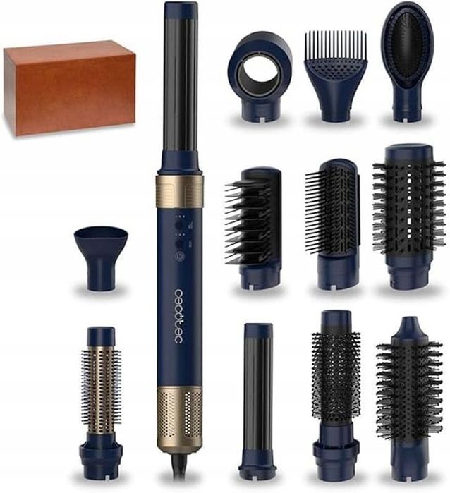 Szczotka prostująca Cecotec Bamba CermicCare 12in1 AirGlam Blue