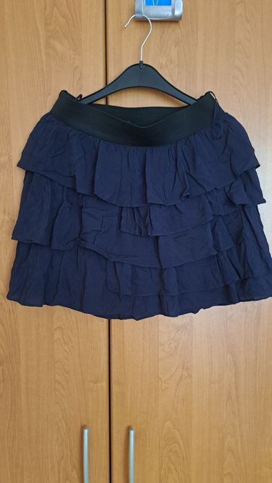 Granatowa spódnica na gumce Zara r. M