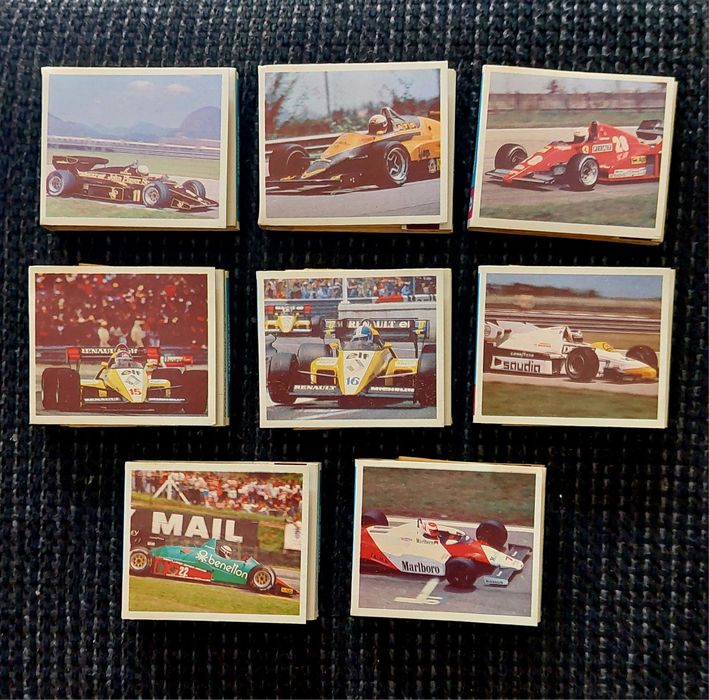Colecção completa de caixas de fósforos (novas) sobre a Fórmula 1.