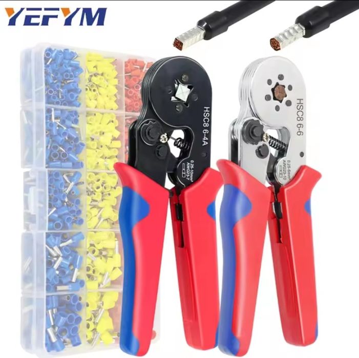 Кліщі (крімпер)для обтискання втулкових наконечників 0,25-10 мм