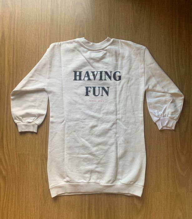 Vestido de manga comprida de menina da Lefties