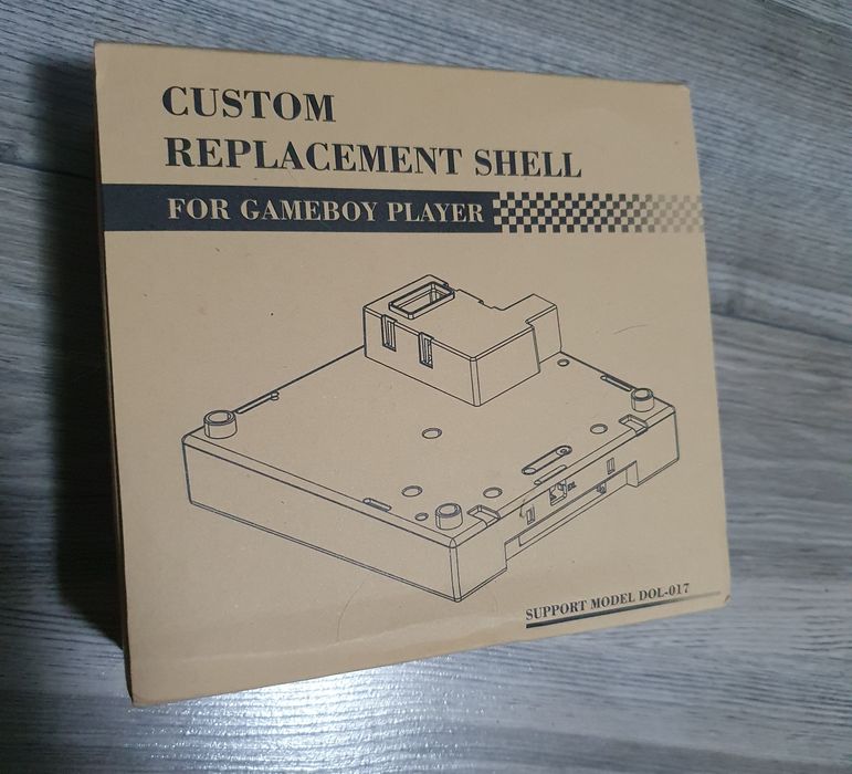 Gamecube Gameboy Player obudowa Nintendo DOL-017 przeźroczysty niebies