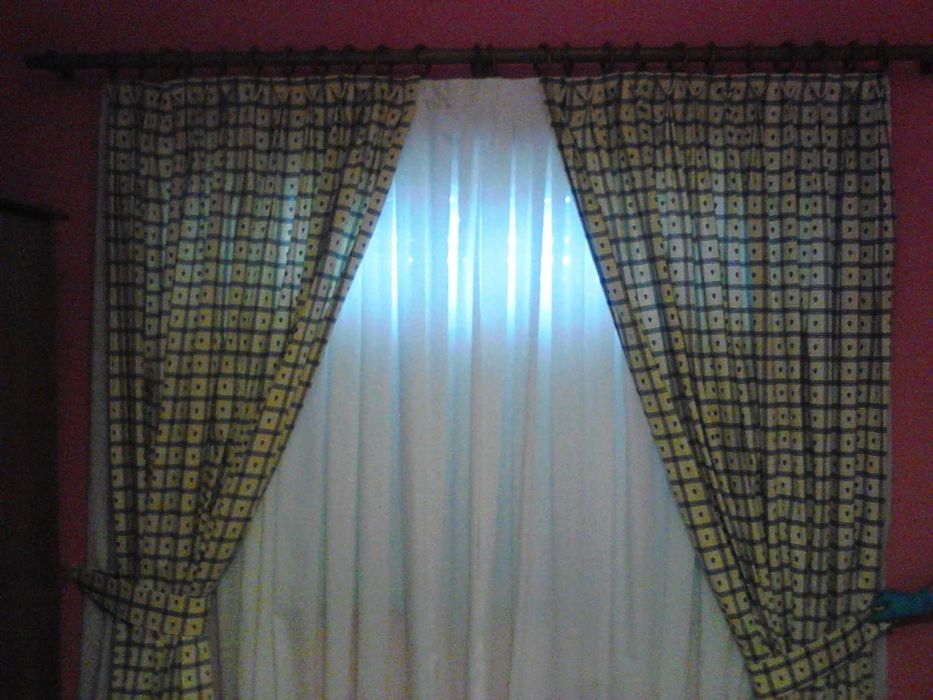 Cortina (sombra) opaca padrão amarelo