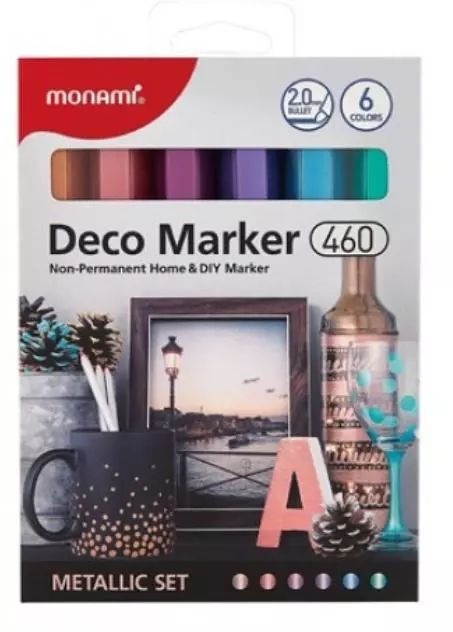 Marker Deco 460, 6 Kol Metalicznych. Nowy Produkt