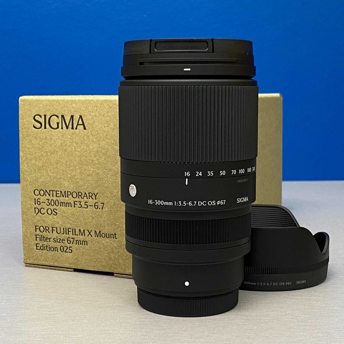 Sigma 16-300mm f/3.5-6.7 DC OS (Fujifilm) - NOVA - 5 ANOS DE GARANTIA