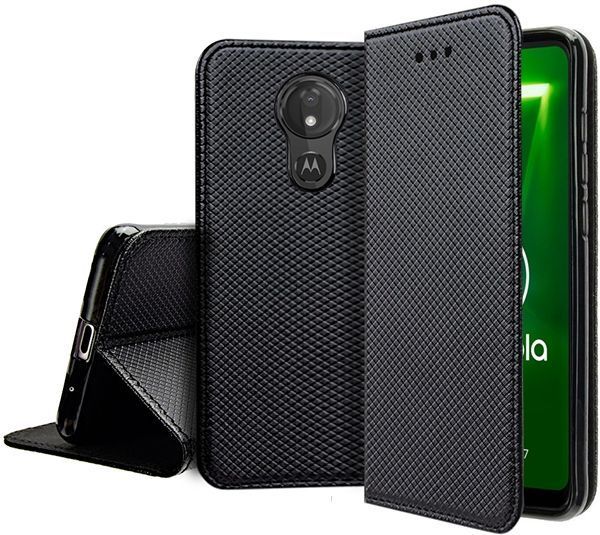 Etui Z Klapką Telforceone Do Motorola Moto G7 Power Czarny