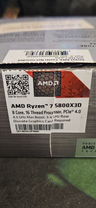 AMD Ryzen 7 5800X3D  (AM4)