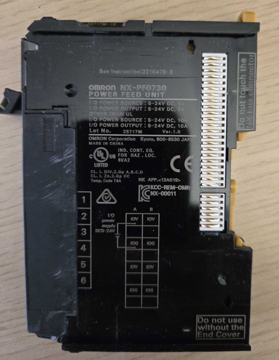 Sterownik PLC Omron NX1P2-9024DT1 z rozszerzeniami