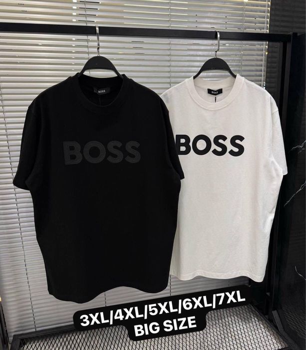 Чоловічі батальні футболки Boss, Polo Ralph Lauren, Moncler, Stone Island, Balenciaga, Burberry та Prada